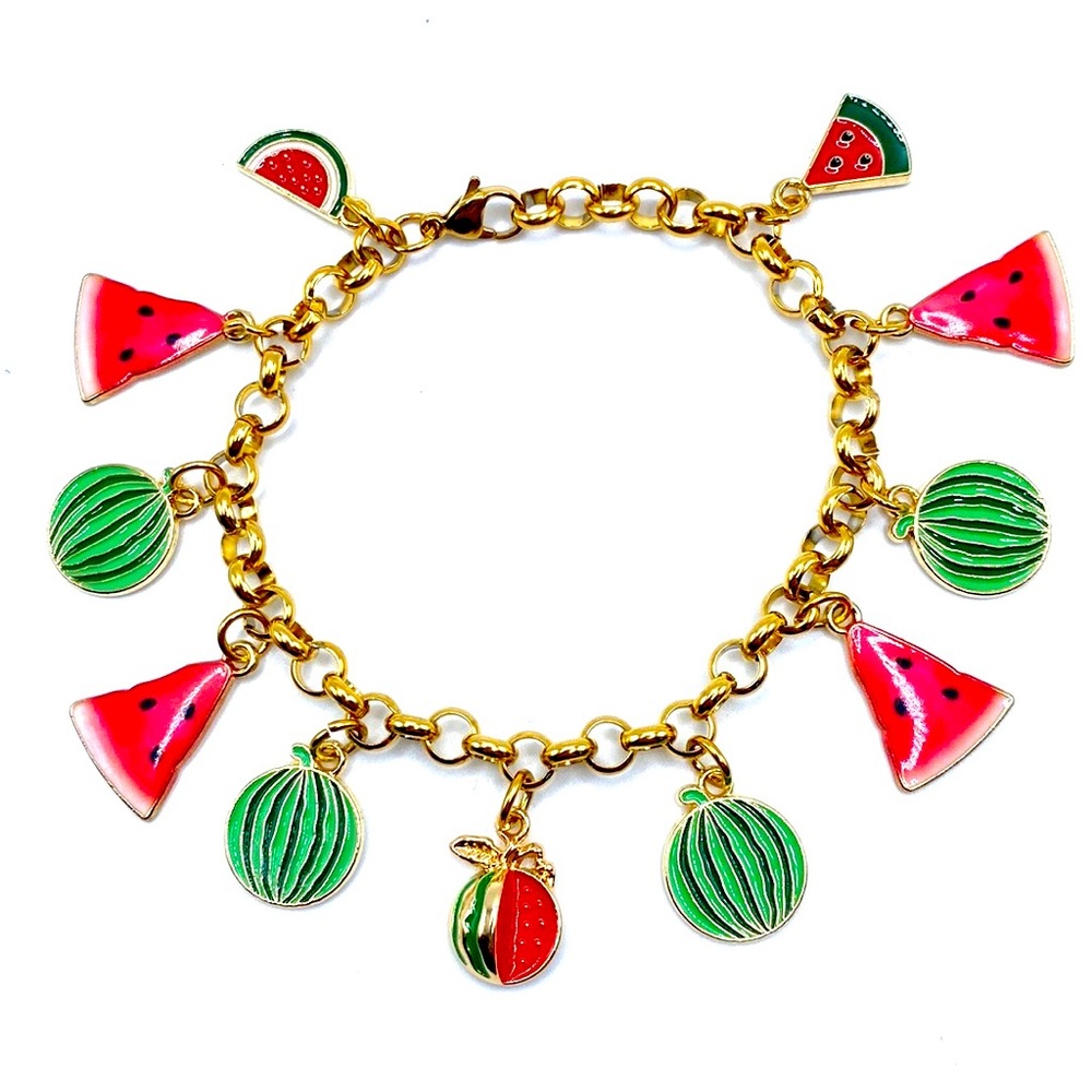 Watermelon Charm Bracelet